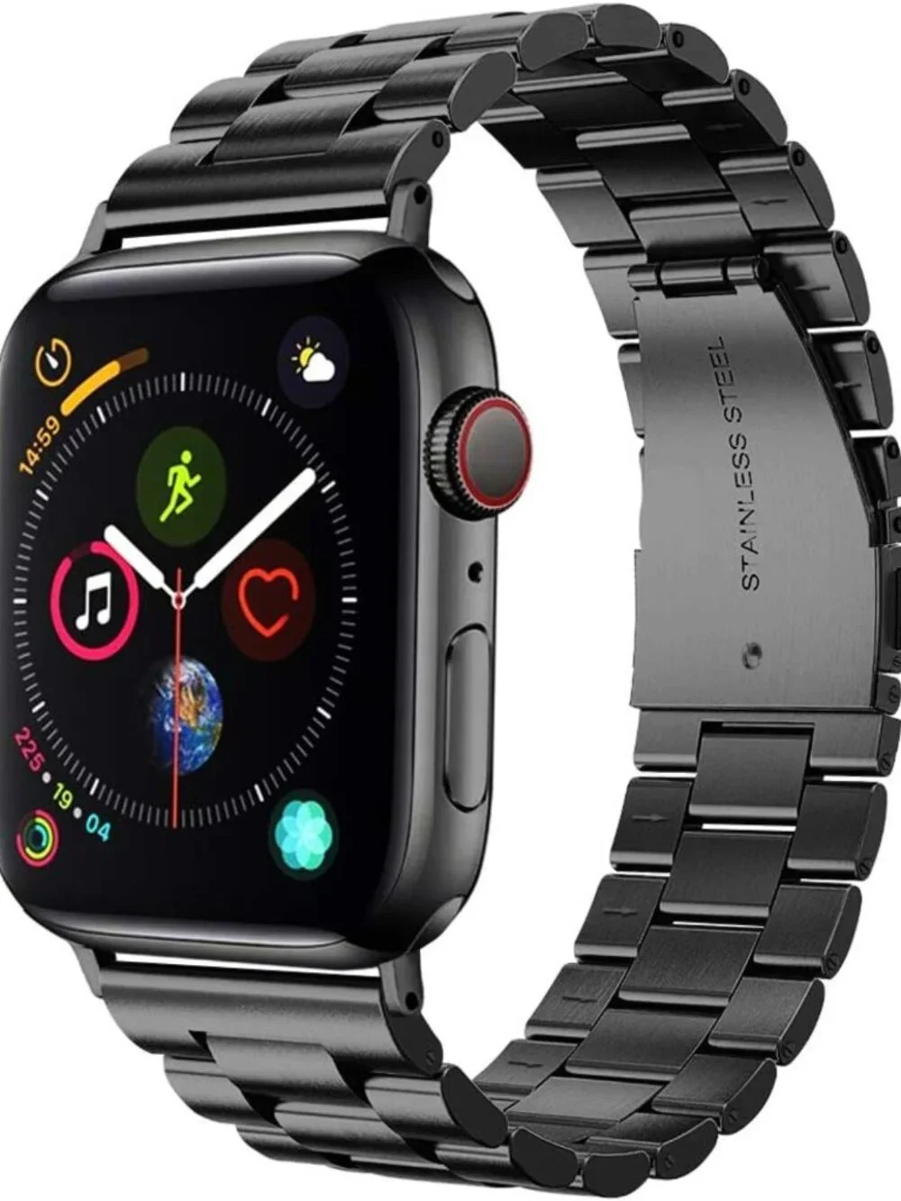 Stylish Stainless Steel Metal Band for Apple Watch - Fits All Series & Sizes